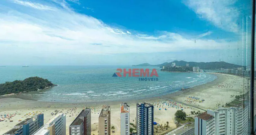 Cobertura com 4 dormitórios à venda, 257 m² por r$ 3.500.000,00 - josé menino - santos/sp