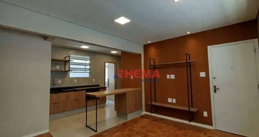 Apartamento com 2 dormitórios à venda, 65 m² por r$ 435.000,00 - embaré - santos/sp