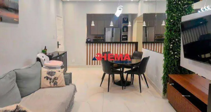 Apartamento com 3 dormitórios à venda, 110 m² por r$ 750.000,00 - gonzaga - santos/sp