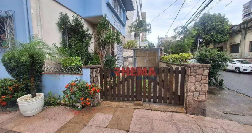 Casa com 3 dormitórios para alugar, 120 m² por r$ 9.500,02/mês - boqueirão - santos/sp