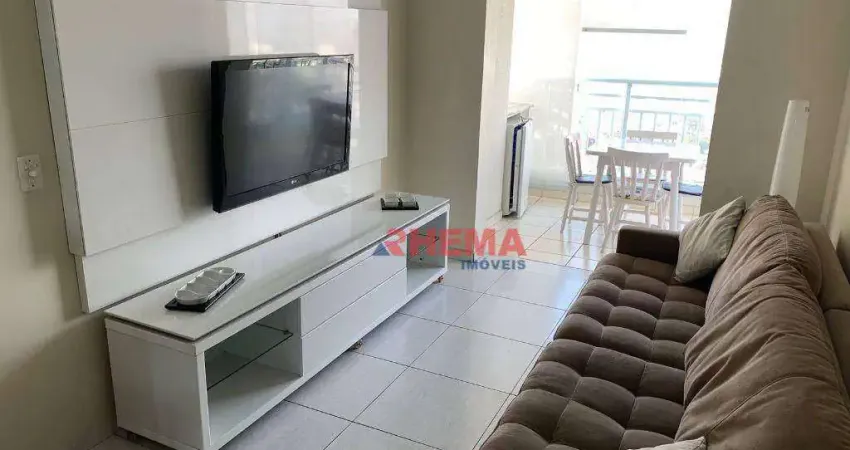 Apartamento com 3 dormitórios para alugar, 84 m² por r$ 7.600/mês - marapé - santos/sp