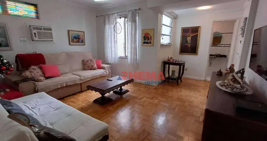 Apartamento com 2 dormitórios à venda, 84 m² por r$ 572.000,00 - gonzaga - santos/sp