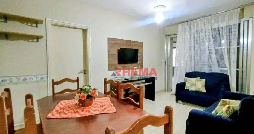 Apartamento com 1 dormitório para alugar, 57 m² por R$ 3.800,02/mês - Embaré - Santos/SP
