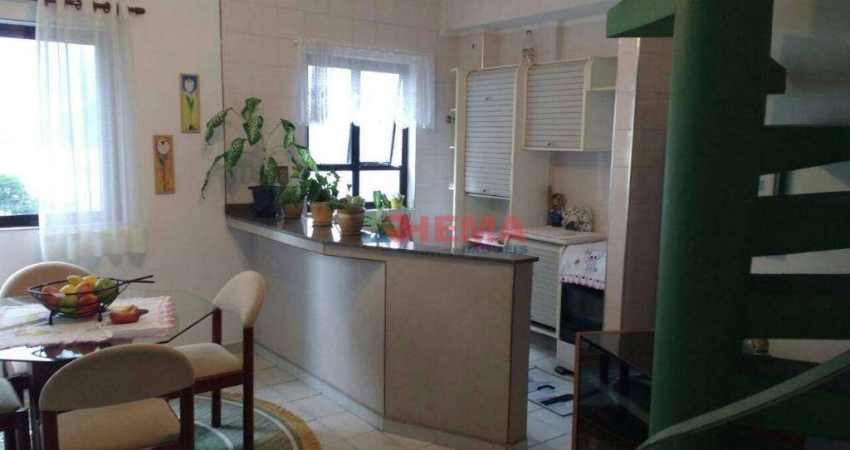 Apartamento com 1 dormitório à venda, 80 m² por R$ 555.000,00 - Ponta da Praia - Santos/SP