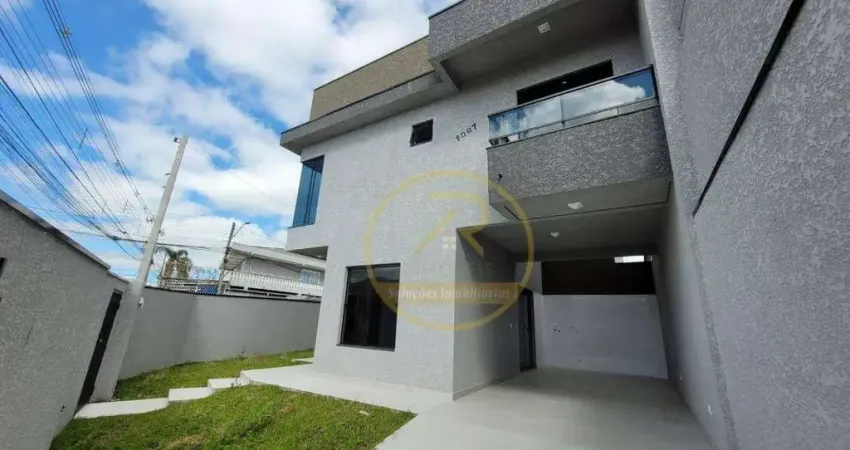 Sobrado com 3 dormitórios à venda, 88 m² por r$ 590.000 - sítio cercado - curitiba/pr