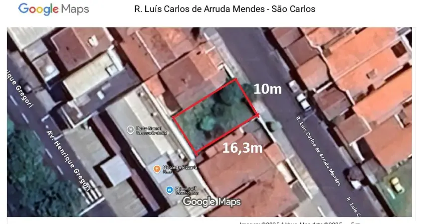Terreno à venda na Rua Luiz Carlos de Arruda Mendes, 345, Vila Boa Vista, São Carlos