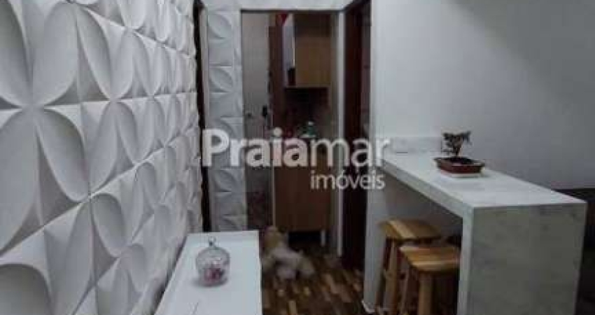 Apartamento 1 Dormitório à Venda em Santos - Pé na areia - A 2 Passos da Praia por R$ 340.000
