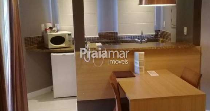 FLAT DE 1 DORM MOBILIADO NO GONZAGA I PISCINA I GARAGEM I LAVANDERIA I LOCAL PRIVILEGIADO EM SANTOS