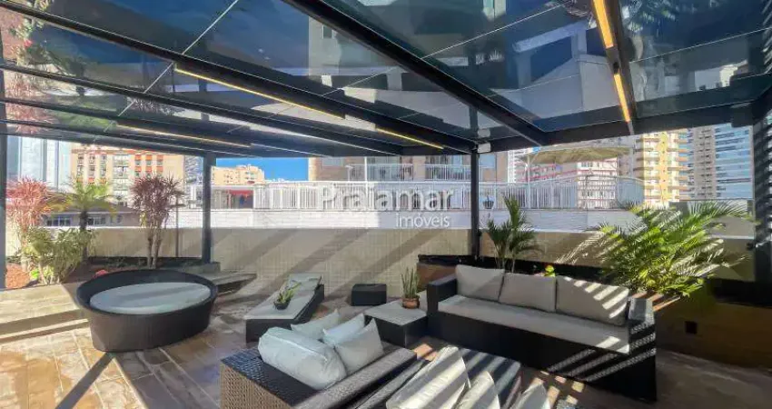 APTO GARDEN À VENDA NO GONZAGA, SANTOS | 2 DORM, 2 SUÍTES PRÉDIO C/ PISCINA E 3 VAGAS |  1490.000,00