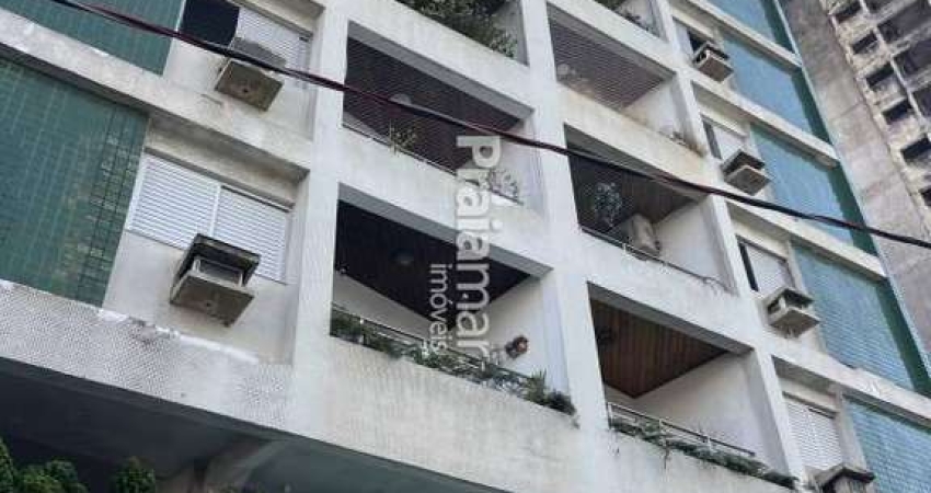 APARTAMENTO 2 DORMITÓRIOS, 1 SUÍTE, PISCINA E GARAGEM NO MARAPÉ - SANTOS À VENDA