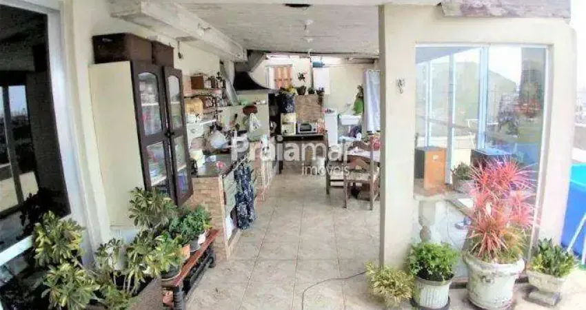 COBERTURA 3 DORMITÓRIOS COM 1 SUÍTES NO BOQUEIRÃO, SANTOS - VENDA!