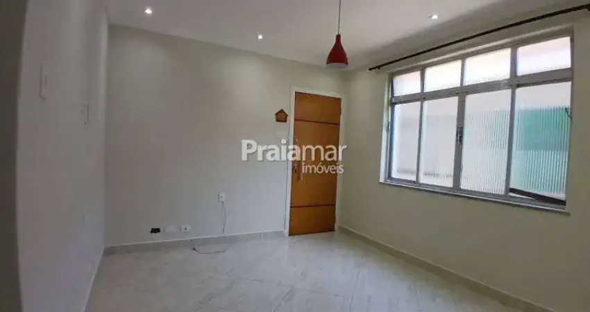 Apto 2 dorm todo reformado i 70 mts2 i sala ampla i ponta da praia - santos i garagem coletiva