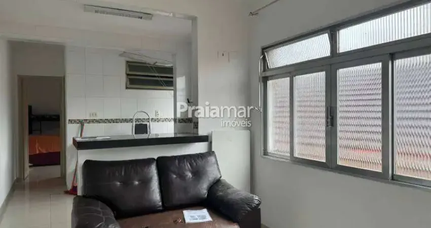 Apartamento mobiliado | 1 dormitório | 40m² | vila valença - são vicente.