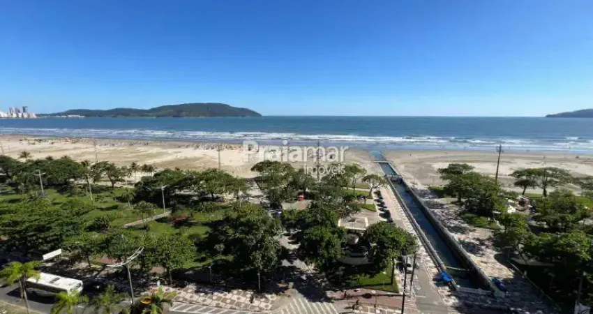 Apartamento frente para o mar | 03 dorm | 02 suítes | 01 vaga | gonzaga - santos.