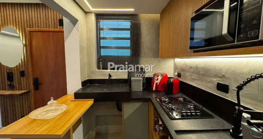 Apto reformado porteira fechada | 2 dormi | 1 w.c | 1 vaga | próx a praia | aparecida | santos