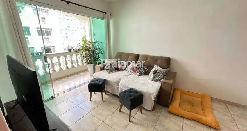 Apto 02 dorms com sacada + dependência | 01 suíte | itararé - s.v | vista para o mar