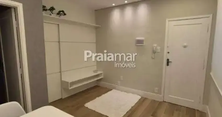 Apartamento 2 dormitórios vista lateral mar em boqueirão / santos - venda r$ 490.000