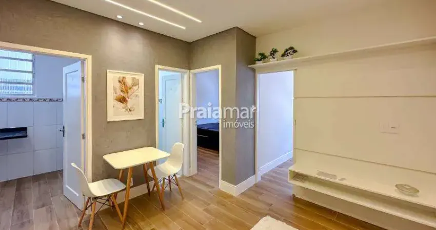 Apto 2 dormi reformado |1 w.c | vista mar lateral | não tem garagem | boqueirão | santos