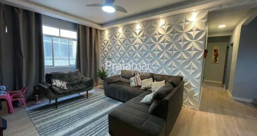 Apto 3 dormi reformado | 2 w.c | área de serviço | 108 m2 | 1 vaga | boqueirão | santos