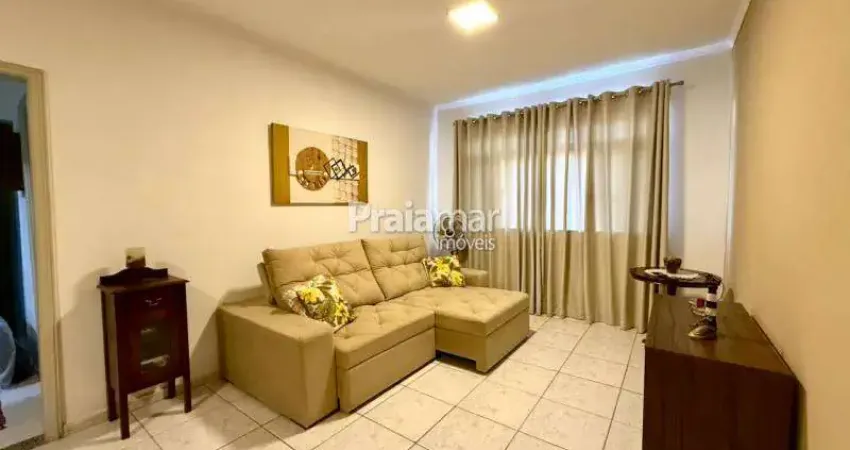 Apto 1 dormi frente mar | 1 w.c | 1 vaga | elevador | 70 m2 | boqueirão | santos