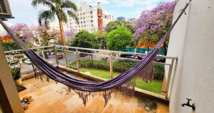 Apartamento 3d 2 garagens à venda em mont serrat, porto alegre - 137m² - semi mobiliado - excelente localização