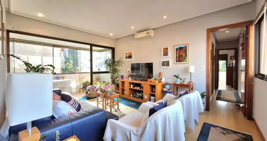 Código: 8974'IMPECÁVEL APARTAMENTO'  2 DORMITÓRIOS, 90,24m PRIVATIVOS, SUÍTE COM SACADA, LIVING COM AMPLA SACADA E CHURRASQUEIRA, ESPERA PARA LAREIRA, VISTA PANORÂMICA, SOL LESTE/NORTE E VENTILAÇÃO CU