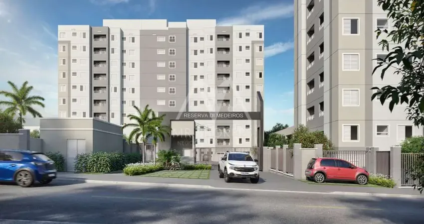 Apartamento à venda em Medeiros, Jundiaí-SP: 2 quartos, 2 salas, 1 vaga, 47 m² de área. Aproveite!