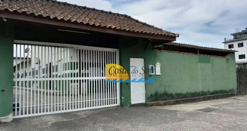 Casa com 2 dormitórios para alugar, 50 m² por r$ 1.600,00/mês - vila antártica - praia grande/sp