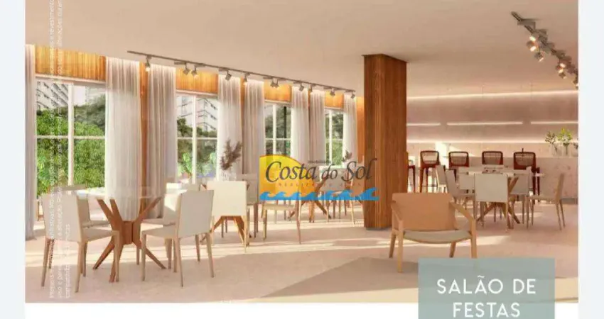 Apartamento com 1 dormitório à venda, 55 m² por R$ 355.000,00 - Aviação - Praia Grande/SP