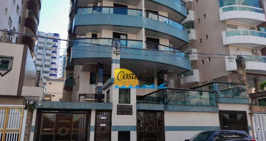 Apartamento com 1 dormitório para alugar, 55 m² por R$ 2.200,00/mês - Vila Guilhermina - Praia Grande/SP
