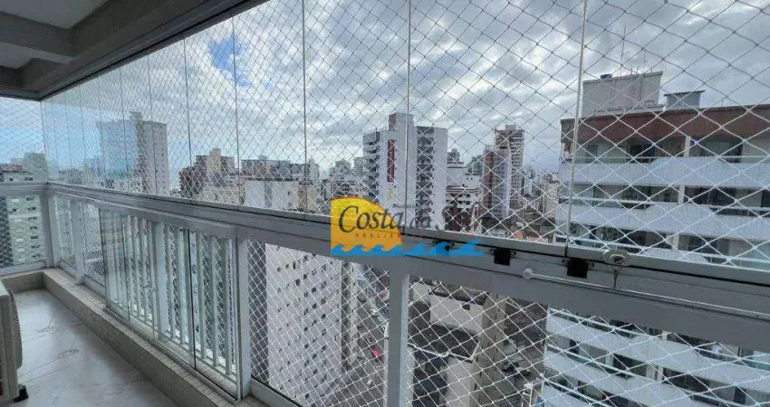 Apartamento com 3 dormitórios à venda, 148 m² por r$ 1.790.000,00 - vila guilhermina - praia grande/sp