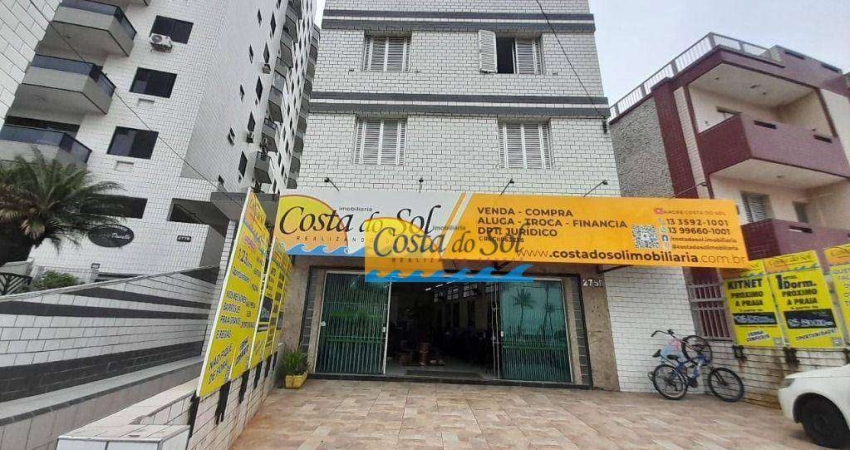 Apartamento com 1 dormitório à venda, 38 m² por R$ 225.000,00 - Vila Guilhermina - Praia Grande/SP