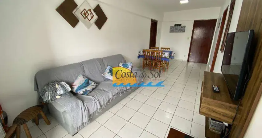 Apartamento com 1 dormitório para alugar, 64 m² por R$ 2.800,00/mês - Vila Guilhermina - Praia Grande/SP