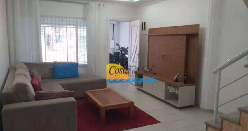 Sobrado com 3 dormitórios à venda, 140 m² por R$ 910.000,00 - Vila Guilhermina - Praia Grande/SP