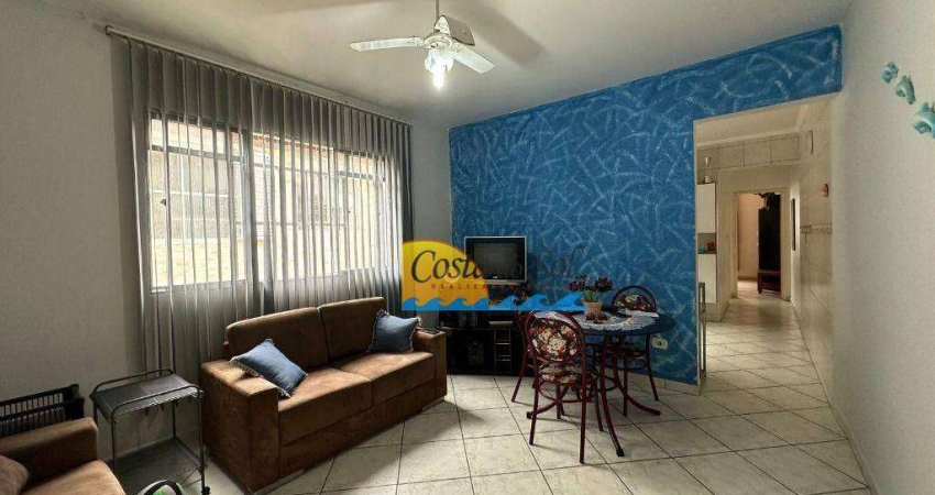 Apartamento com 1 dormitório para alugar, 64 m² por R$ 2.000,00/mês - Vila Guilhermina - Praia Grande/SP