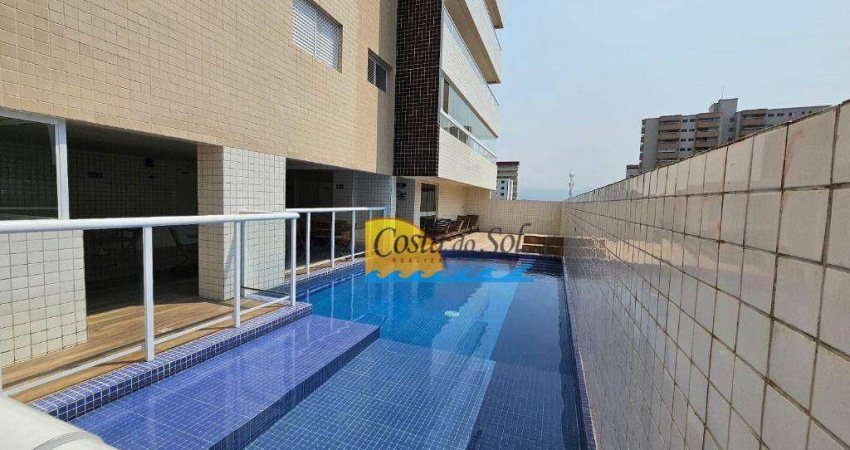 Apartamento com 2 dormitórios para alugar, 96 m² por R$ 3.600,00/mês - Aviação - Praia Grande/SP