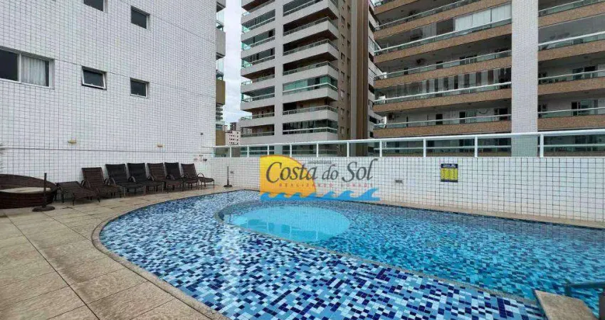 Apartamento com 3 dormitórios à venda, 102 m² por r$ 850.000,00 - vila guilhermina - praia grande/sp