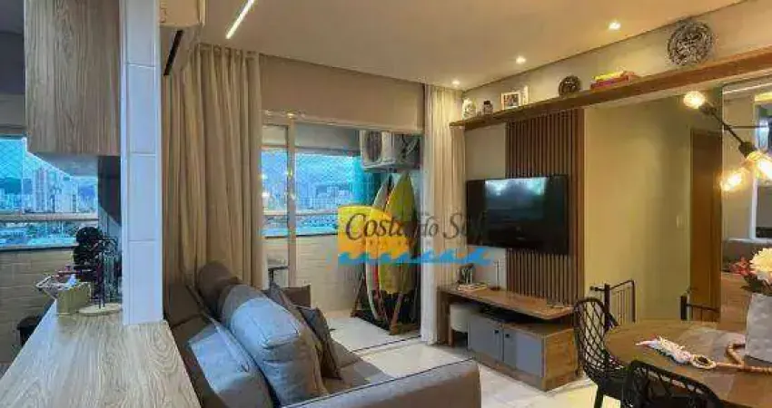 Apartamento com 2 dormitórios à venda, 58 m² por r$ 540.000 - macuco - santos/sp