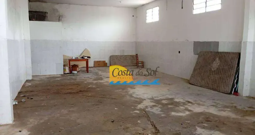 Loja para alugar, 170 m² por r$ 2.500,00/mês - maracanã - praia grande/sp