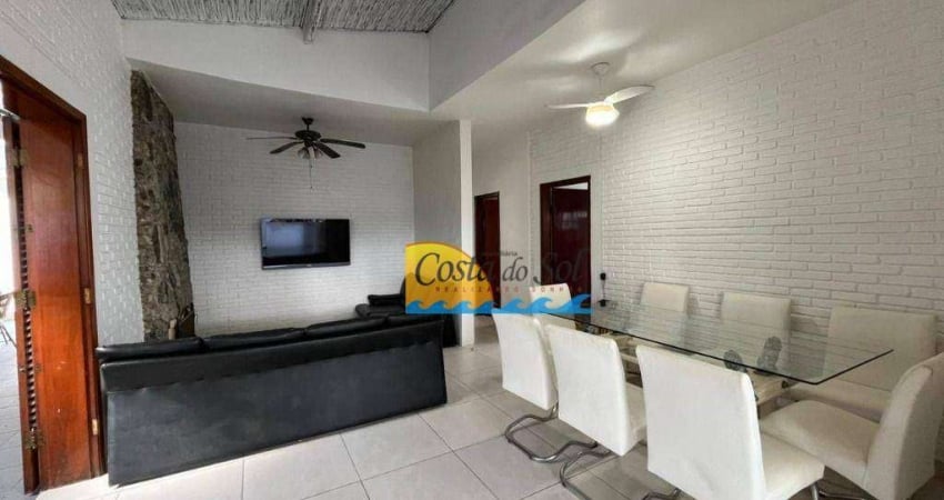 Casa com 3 dormitórios à venda, 270 m² por r$ 850.000,00 - balneário praia do pernambuco - guarujá/sp