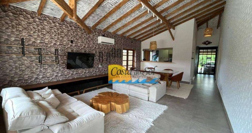 Casa com 4 dormitórios à venda, 320 m² por r$ 3.500.000,00 - praia de pernambuco - guarujá/sp