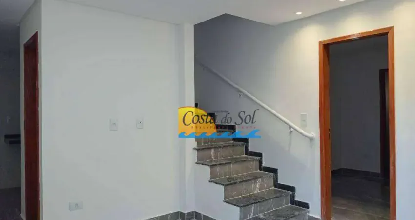 Sobrado com 3 dormitórios à venda, 67 m² por r$ 348.000,00 - antártica - praia grande/sp