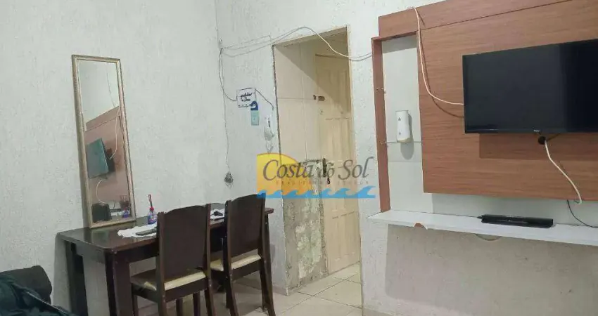 Apartamento com 1 dormitório para alugar, 50 m² por R$ 1.911,00/mês - Vila Guilhermina - Praia Grande/SP