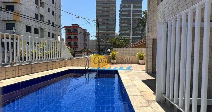 Apartamento com 1 dormitório à venda, 55 m² por r$ 320.000,00 - vila guilhermina - praia grande/sp