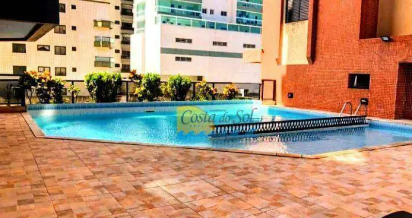 Apartamento com 1 dormitório à venda, 60 m² - vila guilhermina - praia grande/sp