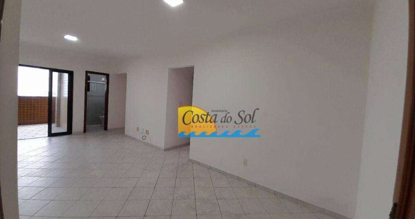 Apartamento com 3 dormitórios para alugar, 86 m² por R$ 4.500,00 - Vila Guilhermina - Praia Grande/SP
