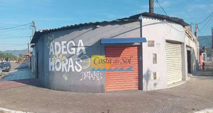 Salão para alugar, 40 m² por r$ 1.200,00/mês - jardim samambaia - praia grande/sp