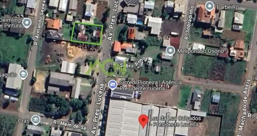 Área com 1.047m2, na Av. Presidente Lucena, Centro, em Presidente Lucena