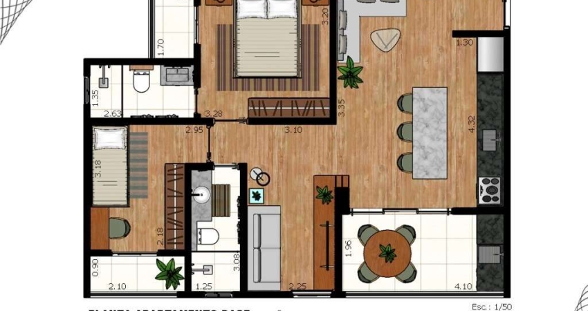 Apartamento com 2 quartos à venda no Palmeiras de São José, São José dos Campos 