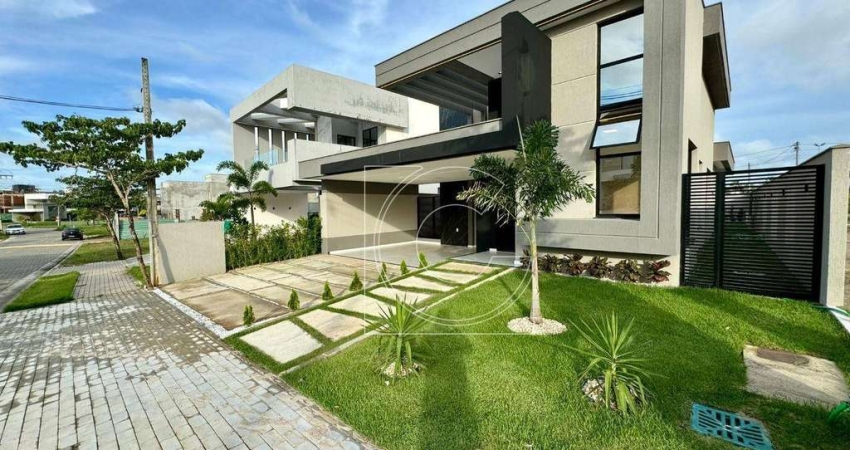 Casa Plana, Alto Padrão, Cidade Alpha, 175m², 3 quartos, Residencial Terras 1, Eusébio/CE.
